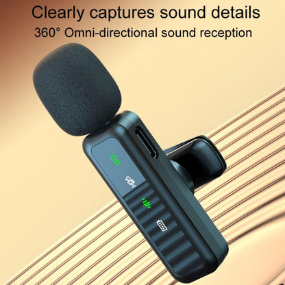 H63 Wireless Lavalier Microphone Live Shooting Audio Noise Canceling Device, Style: Single Mic(8 Pin) - Microphone by buy2fix | Online Shopping UK | buy2fix