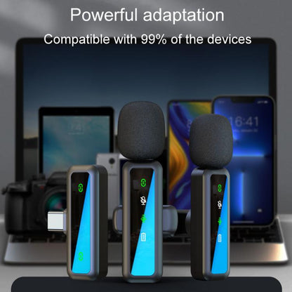 H63 Wireless Lavalier Microphone Live Shooting Audio Noise Canceling Device, Style: Single Mic(Type-C) - Microphone by buy2fix | Online Shopping UK | buy2fix