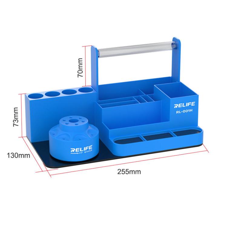 RELIFE RL-001H Rotary Organizer Cell Phone Repair Tool Parts Screwdriver Storage Rack(Gray) - Tool Boxes & Bags by RELIFE | Online Shopping UK | buy2fix