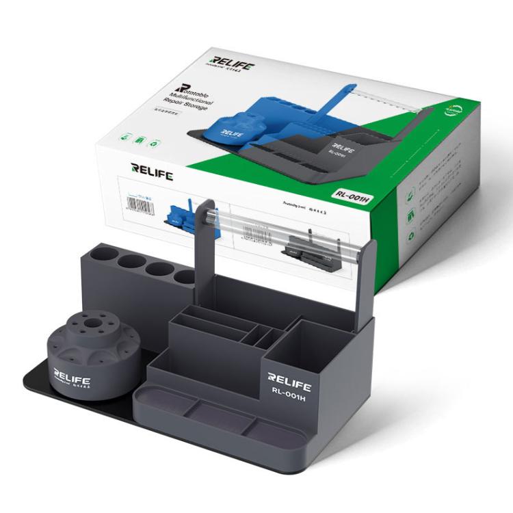 RELIFE RL-001H Rotary Organizer Cell Phone Repair Tool Parts Screwdriver Storage Rack(Gray) - Tool Boxes & Bags by RELIFE | Online Shopping UK | buy2fix