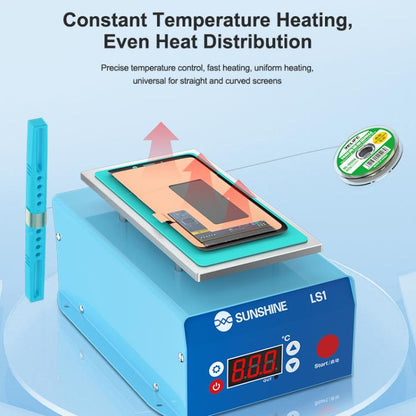 SUNSHINE LS1 Mobile Phone LCD Screen Repair Heated Separator Curved Straight Screen Frame Removal Machine - Separation Equipment by SUNSHINE | Online Shopping UK | buy2fix