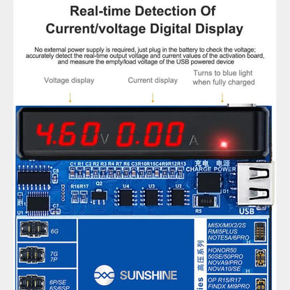 SUNSHINE SS-916 Ultra Charging Activation Fixture 5-9V Adaptive Voltage Support iPhone 16 Series and Android Models - Test Tools by SUNSHINE | Online Shopping UK | buy2fix