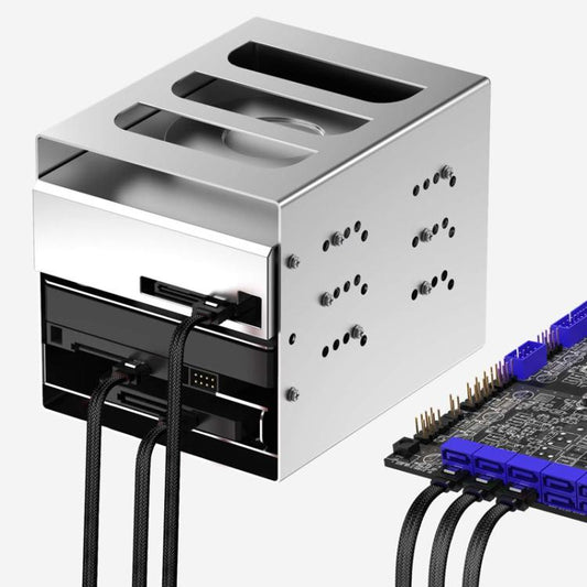 0.5m SATA3.0 With Aluminum Foil Shield Braided Cable Body Computer Hard Drive Power Cable(Red) - eSATA & SATA & IDE by buy2fix | Online Shopping UK | buy2fix