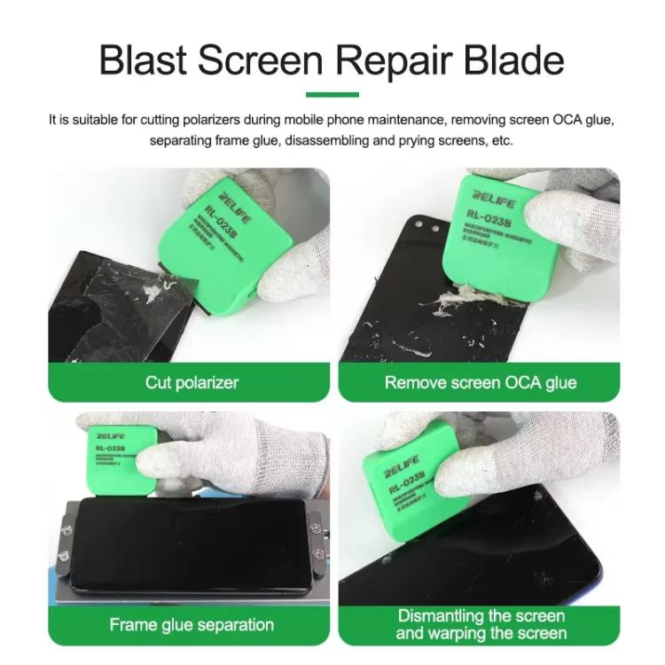 RELIFE RL-023B Multi-purpose Magnetic Spatula LCD Screen Degumming Glass Cleaning Knife - Crowbar by RELIFE | Online Shopping UK | buy2fix