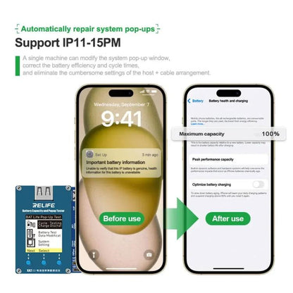 RELIFE XA2 Pro Battery Health Rate Tester No External Cable Battery Efficiency Popup Tester - Test Tools by RELIFE | Online Shopping UK | buy2fix