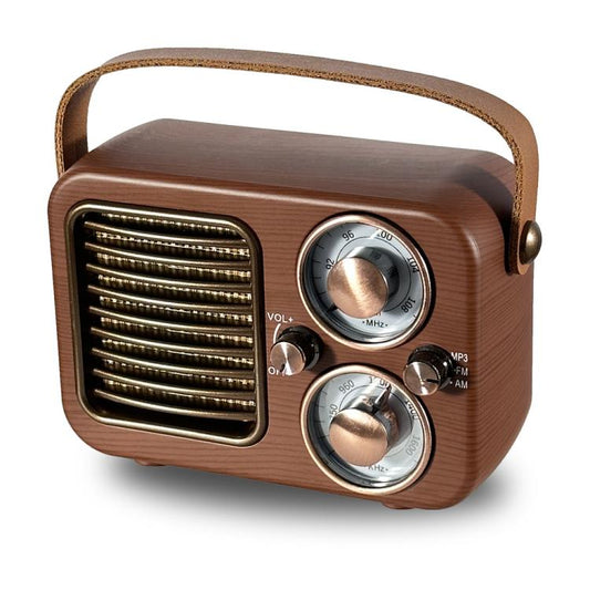 Retro Multifunctional Radio Bluetooth Speaker Handhled Audio Decoration Ornament(Horizontal Stripes) - Desktop Speaker by buy2fix | Online Shopping UK | buy2fix