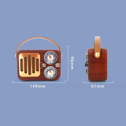 Retro Multifunctional Radio Bluetooth Speaker Handhled Audio Decoration Ornament(Vertical Grid) - Desktop Speaker by buy2fix | Online Shopping UK | buy2fix