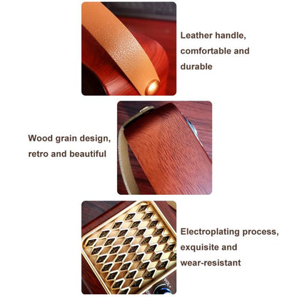 Retro Multifunctional Radio Bluetooth Speaker Handhled Audio Decoration Ornament(Woven Surface) - Desktop Speaker by buy2fix | Online Shopping UK | buy2fix