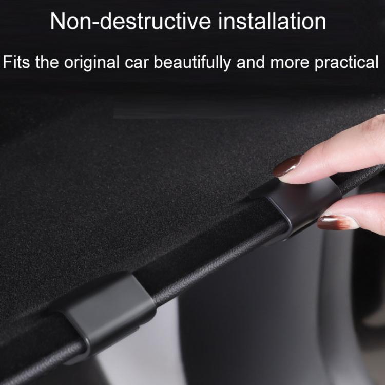 For Tesla New Model 3 / Y Car Passenger Glove Box Hidden Hook(Black) - Auto Fastener & Clips by buy2fix | Online Shopping UK | buy2fix