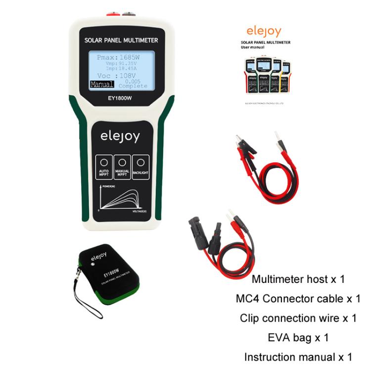 Elejoy 1800W MPPT Solar Photovoltaic Panel Multimeter(EY1800W) - Digital Multimeter by elejoy | Online Shopping UK | buy2fix