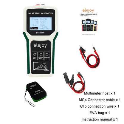 Elejoy 1800W MPPT Solar Photovoltaic Panel Multimeter(EY1800W) - Digital Multimeter by elejoy | Online Shopping UK | buy2fix