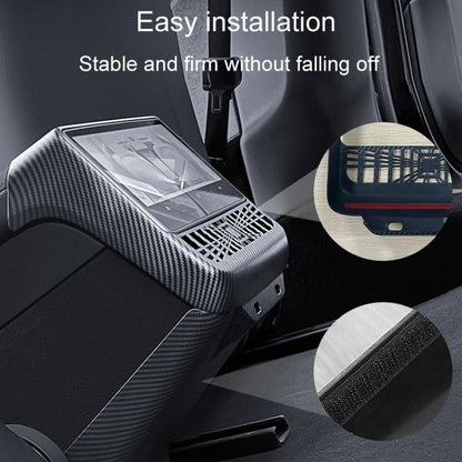 For Tesla New Model 3 / Y Car Rear Air Conditioning Vent Protection Frame, Style: Matte Black - Car Interior Mouldings by buy2fix | Online Shopping UK | buy2fix