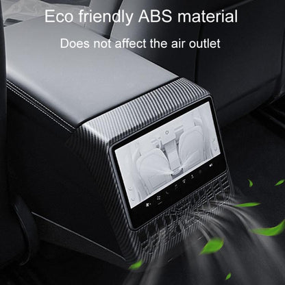 For Tesla New Model 3 / Y Car Rear Air Conditioning Vent Protection Frame, Style: Glossy Carbon Pattern - Car Interior Mouldings by buy2fix | Online Shopping UK | buy2fix