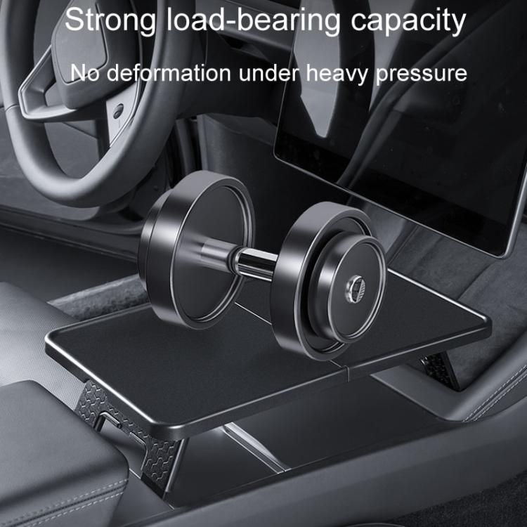 For Tesla Model Y / 3 Car Front Center Control Plate Folding Tray Table(Black) - Stowing Tidying by buy2fix | Online Shopping UK | buy2fix