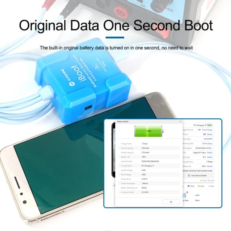 SUNSHINE iBoot B For Android 5V Power Cable Mobile Phone Repair Tool Battery Power Test Boot Cable - Test Tools by SUNSHINE | Online Shopping UK | buy2fix