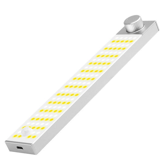 LED Cabinet Light Magnetic Motion Sensor Rechargeable Lamp 128 LEDs 3-color Temperature XN01 - Sensor LED Lights by buy2fix | Online Shopping UK | buy2fix