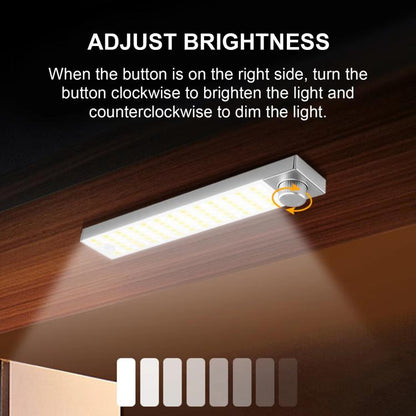 LED Cabinet Light Magnetic Motion Sensor Rechargeable Lamp 128 LEDs 3-color Temperature XN01 - Sensor LED Lights by buy2fix | Online Shopping UK | buy2fix