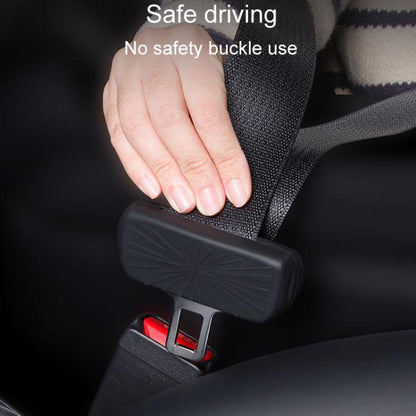 For Tesla Model 3 / Y Car Seat Belt Anti-Collision Silicone Protective Cover(Black) - Seat Belts & Padding by buy2fix | Online Shopping UK | buy2fix