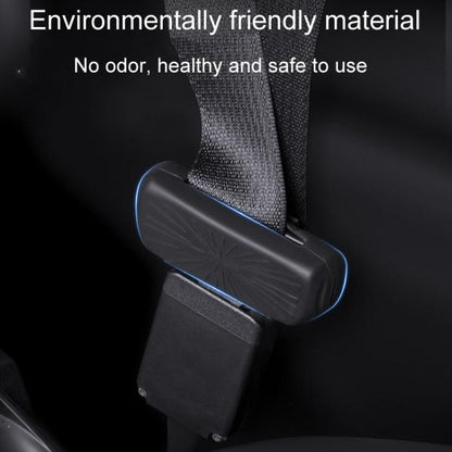 For Tesla Model 3 / Y Car Seat Belt Anti-Collision Silicone Protective Cover(Black) - Seat Belts & Padding by buy2fix | Online Shopping UK | buy2fix