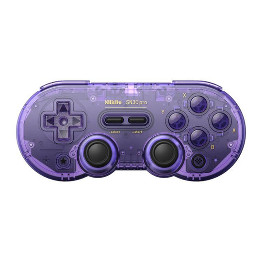 8BitDo SN30 Pro Retro Special Edition Translucent Wireless Bluetooth Multi-Platform Gamepad(Purple)