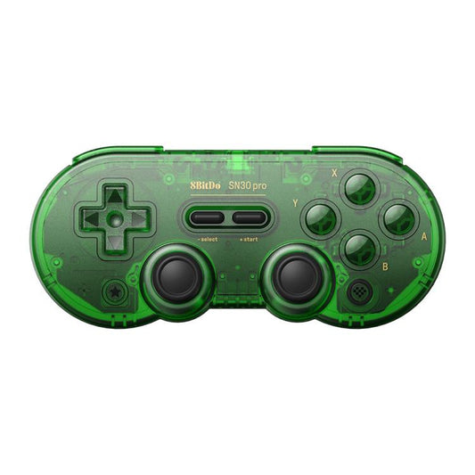 8BitDo SN30 Pro Retro Special Edition Translucent Wireless Bluetooth Multi-Platform Gamepad(Green) - Gamepads by 8BitDo | Online Shopping UK | buy2fix