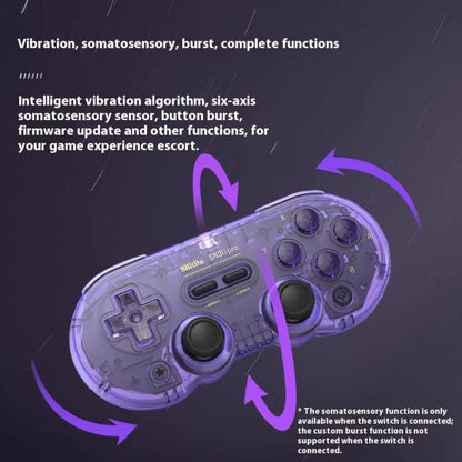 8BitDo SN30 Pro Retro Special Edition Translucent Wireless Bluetooth Multi-Platform Gamepad(Green) - Gamepads by 8BitDo | Online Shopping UK | buy2fix
