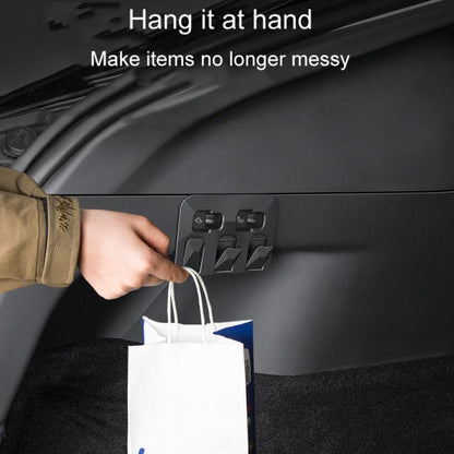 For Tesla Model Y Car Hidden Trunk Modification Button Folding Hook(Black) - Auto Fastener & Clips by buy2fix | Online Shopping UK | buy2fix