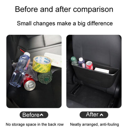 For Tesla Model 3 / Y Car Seat Rear Wet And Dry Storage Boxes - Stowing Tidying by buy2fix | Online Shopping UK | buy2fix