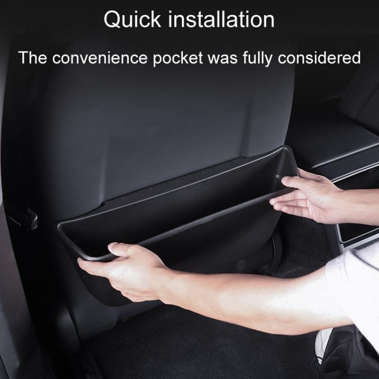 For Tesla New Model 3 Car Seat Rear Wet And Dry Storage Boxes - Stowing Tidying by buy2fix | Online Shopping UK | buy2fix