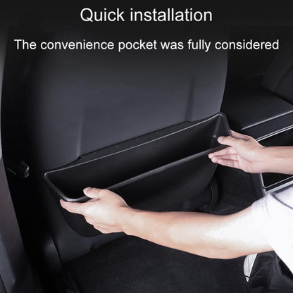 For Tesla New Model 3 Car Seat Rear Wet And Dry Storage Boxes - Stowing Tidying by buy2fix | Online Shopping UK | buy2fix