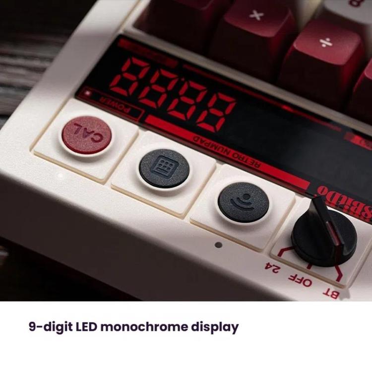 8BitDo Retro18 Tri-mode Connection Computer Mechanical Numeric Keyboard Counter 2 In 1(Light Gray M Version) - Mini Keyboard by 8BitDo | Online Shopping UK | buy2fix