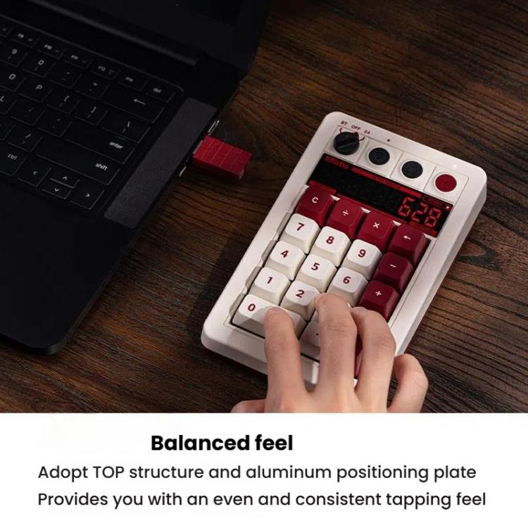 8BitDo Retro18 Tri-mode Connection Computer Mechanical Numeric Keyboard Counter 2 In 1(Gray N Version) - Mini Keyboard by 8BitDo | Online Shopping UK | buy2fix