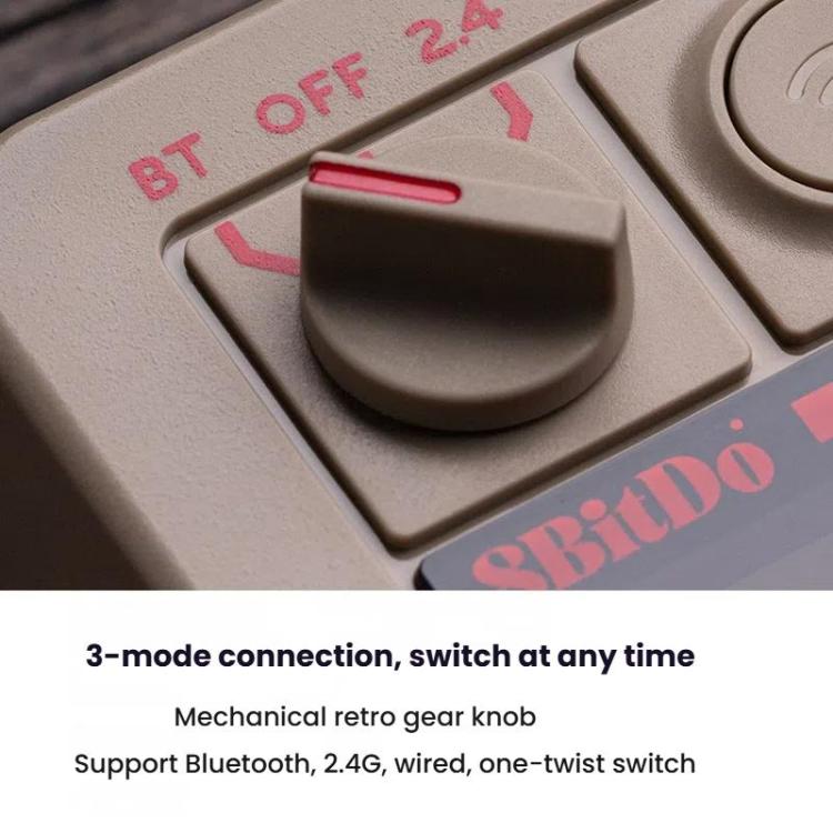 8BitDo Retro18 Tri-mode Connection Computer Mechanical Numeric Keyboard Counter 2 In 1(Light Gray M Version) - Mini Keyboard by 8BitDo | Online Shopping UK | buy2fix