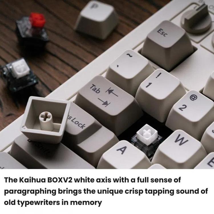 8BitDo Retro87 M Mechanical Keyboard Vintage Wireless Bluetooth / 2.4G / Wired Triple Mode Connection Keyboard(Light Gray) - Wireless Keyboard by 8BitDo | Online Shopping UK | buy2fix