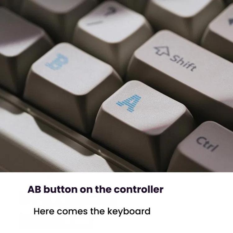 8BitDo Retro87 M Mechanical Keyboard Vintage Wireless Bluetooth / 2.4G / Wired Triple Mode Connection Keyboard(Light Gray) - Wireless Keyboard by 8BitDo | Online Shopping UK | buy2fix