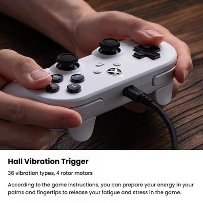 For Xbox One / Series X / Series S 8BitDo Pro2 Wired Gamepad(White) - Gamepad by 8BitDo | Online Shopping UK | buy2fix