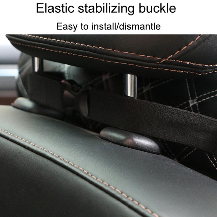 Cylinder Model Car Headrest Neck And Waist Protection Cushion(Black White) - Seat Accessories by buy2fix | Online Shopping UK | buy2fix