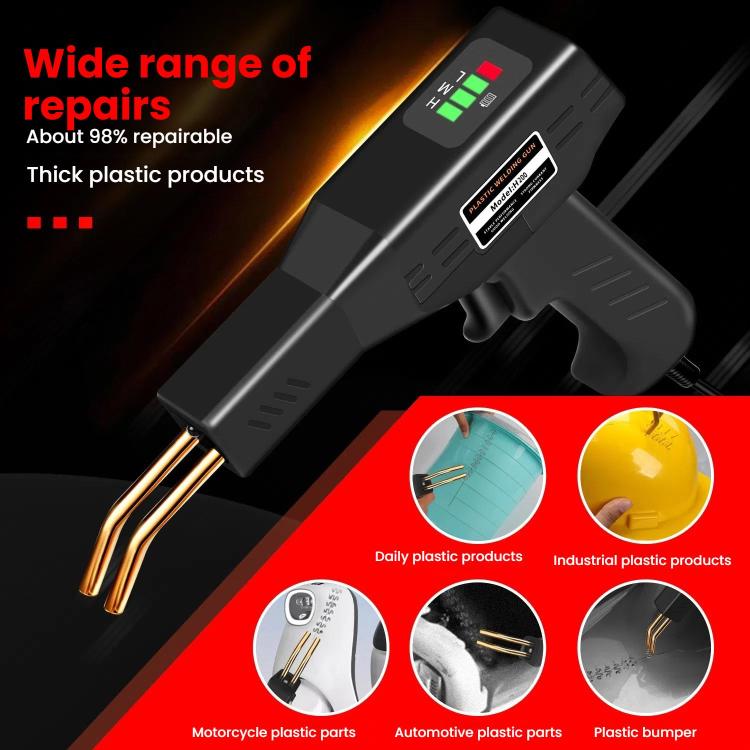 Rechargeable Car Bumper Plastic Repair Welding Machine, Specification: Black+200 Welding Nails - Hand Tool Sets by buy2fix | Online Shopping UK | buy2fix