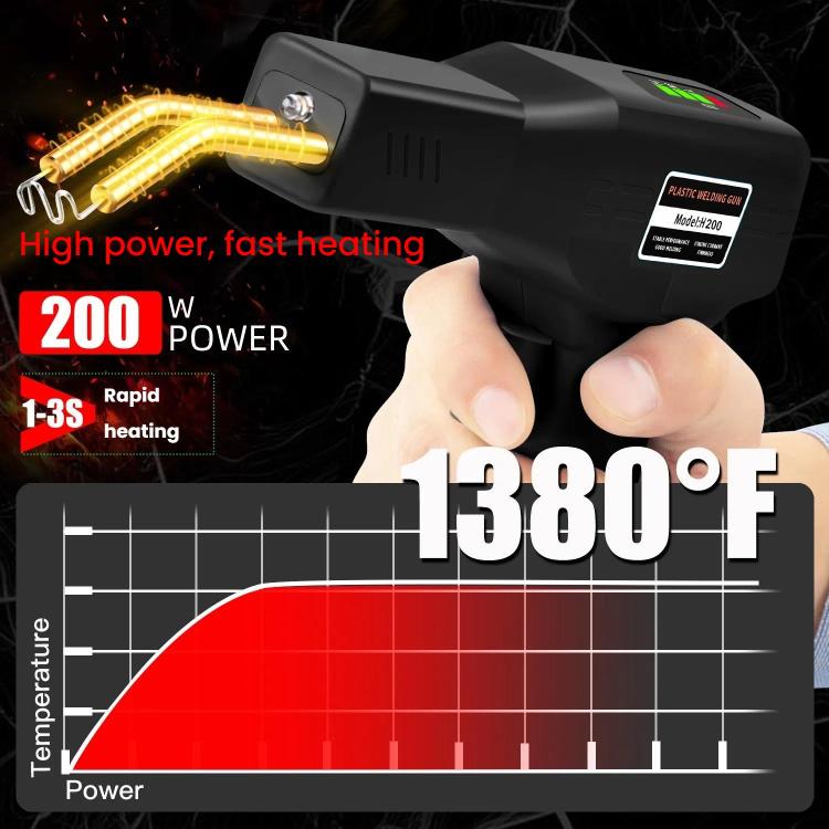 Rechargeable Car Bumper Plastic Repair Welding Machine, Specification: Black+800 Welding Nails - Hand Tool Sets by buy2fix | Online Shopping UK | buy2fix