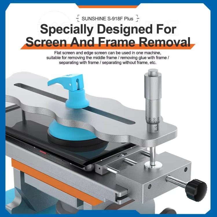 SUNSHINE S-918F Plus 5 In 1 Curved Screen Separator Mobile Phone LCD Screen Repair Separator Heating Platform(EU Plug) - Separation Equipment by SUNSHINE | Online Shopping UK | buy2fix