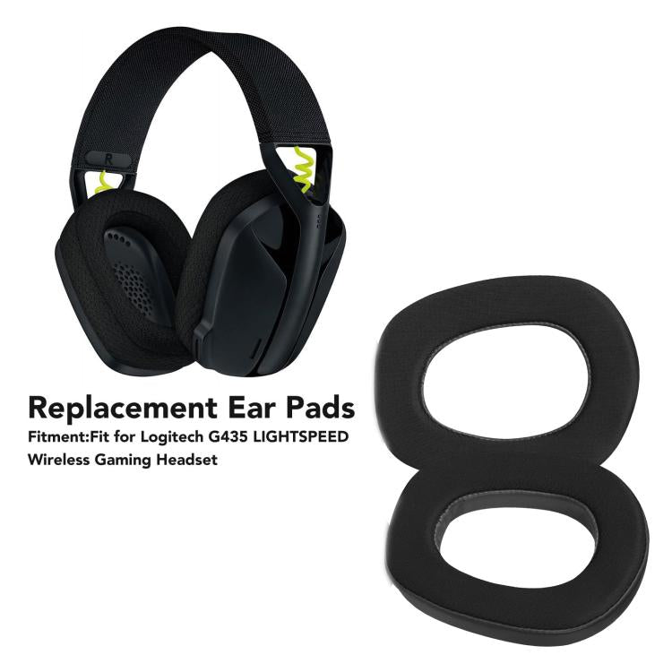 For Logitech G435 Headset 1pair Cool Leather Earpads Earmuffs Sponge Cover(Rose Red) - Earmuff & Pad by buy2fix | Online Shopping UK | buy2fix