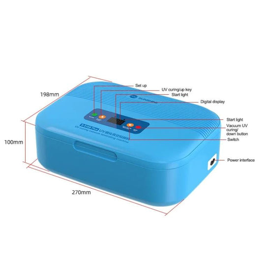 SUNSHINE S-918B Plus UV Curing Box Mobile Phone LCD Screen OCA Bonding Vacuum Laminated Machine(EU Plug 220V) - Laminator Machine by SUNSHINE | Online Shopping UK | buy2fix