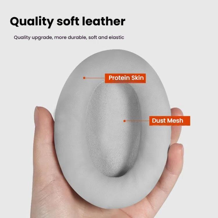 For ASUS ROG Strix Go 2.4 Headphone 1pair Ear Pads Protein Leather Earmuffs, Color: Wired Gray - Earmuff & Pad by buy2fix | Online Shopping UK | buy2fix