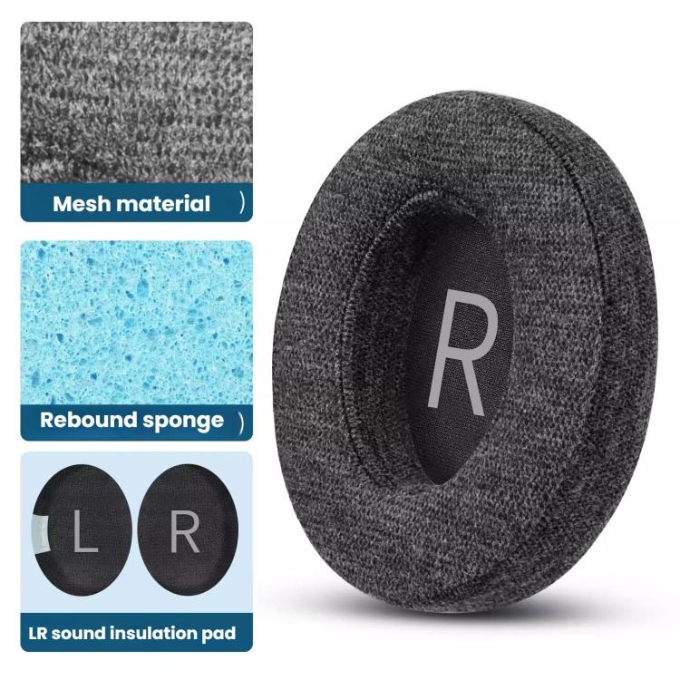 For Bose NC700 Headphones 1pair Cotton Earpads Earmuffs Sponge Cover(Black) - Earmuff & Pad by buy2fix | Online Shopping UK | buy2fix