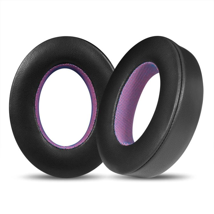 For Bose NC700 Headphone 1pair Lambskin Earpads Contrast Color Earmuffs Sponge Cover(Black Purple) - Earmuff & Pad by buy2fix | Online Shopping UK | buy2fix