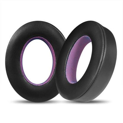 For Bose NC700 Headphone 1pair Lambskin Earpads Contrast Color Earmuffs Sponge Cover(Black Purple) - Earmuff & Pad by buy2fix | Online Shopping UK | buy2fix
