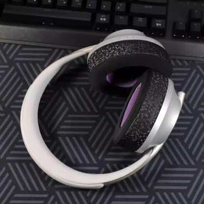 For Bose NC700 Headphone 1pair Ice Gel Ear Pads Earmuffs Protective Cover(Honeycomb Ice Black Purple) - Earmuff & Pad by buy2fix | Online Shopping UK | buy2fix