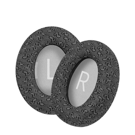 For BOSE NC700 Headphone 1pair Ear Pads Musical Note Design Cloth Ear Cushions(Gray) - Earmuff & Pad by buy2fix | Online Shopping UK | buy2fix