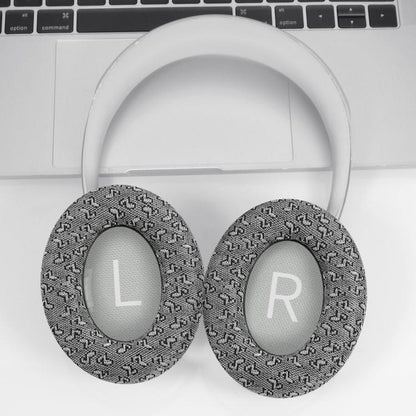For BOSE NC700 Headphone 1pair Ear Pads Musical Note Design Cloth Ear Cushions(Gray) - Earmuff & Pad by buy2fix | Online Shopping UK | buy2fix