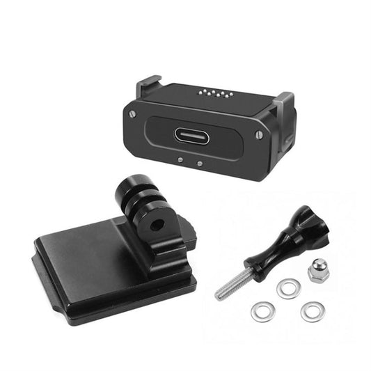 For DJI Osmo Action 2 Camera Magnetic Charging Base with 1/4 Inch & Arri Hole, Spec: Set A - Mount & Holder by buy2fix | Online Shopping UK | buy2fix